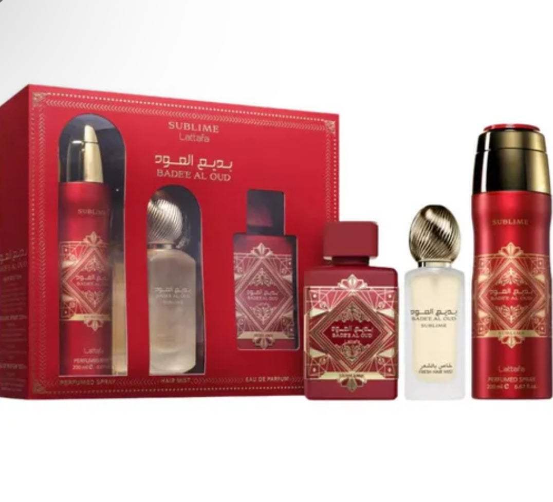 SET LATTAFA BADE'E AL OUD SUBLIME