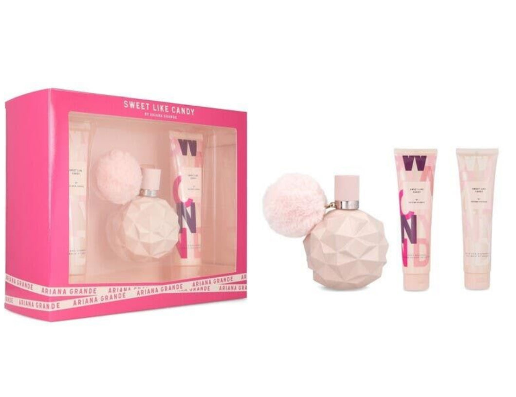 ARIANA GRANDE SWEET LIKE CANDY SET DE REGALO 3 PIEZAS
